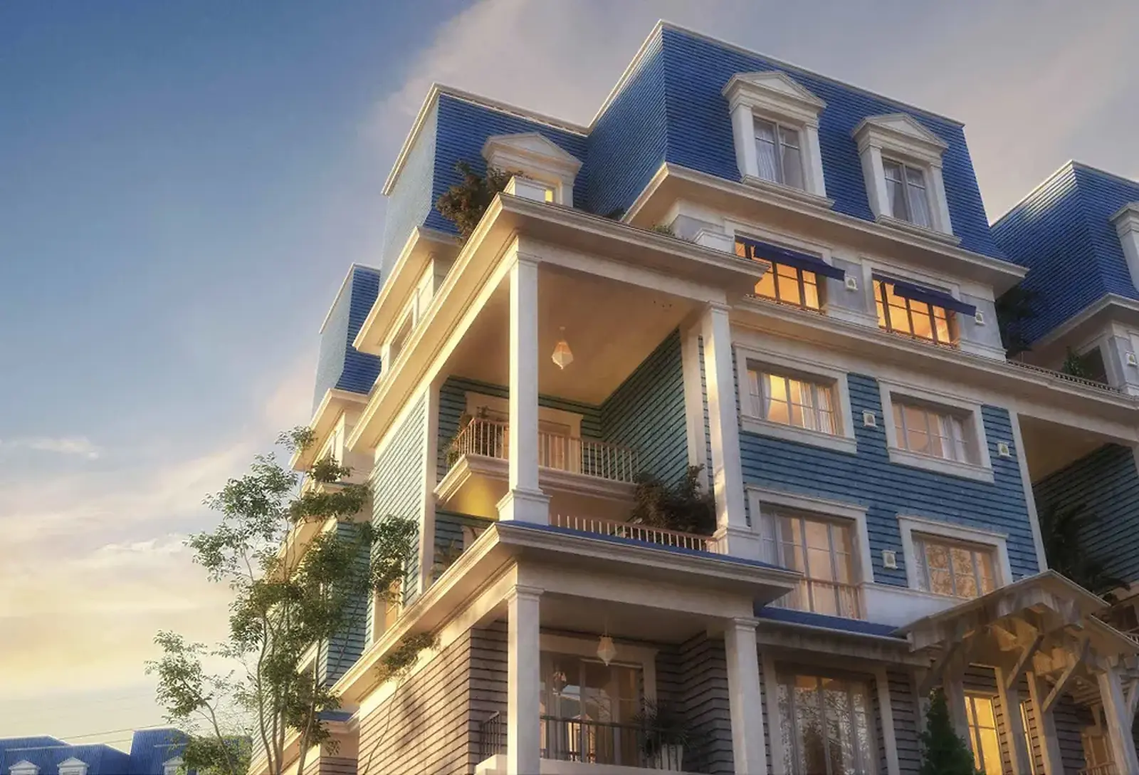 تصميم المشروع وتوزيع المناطق السكنية